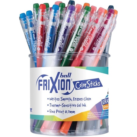 Pilot Frixion Gel Ink Colorsticks, 48/DS, Red PK PIL57087